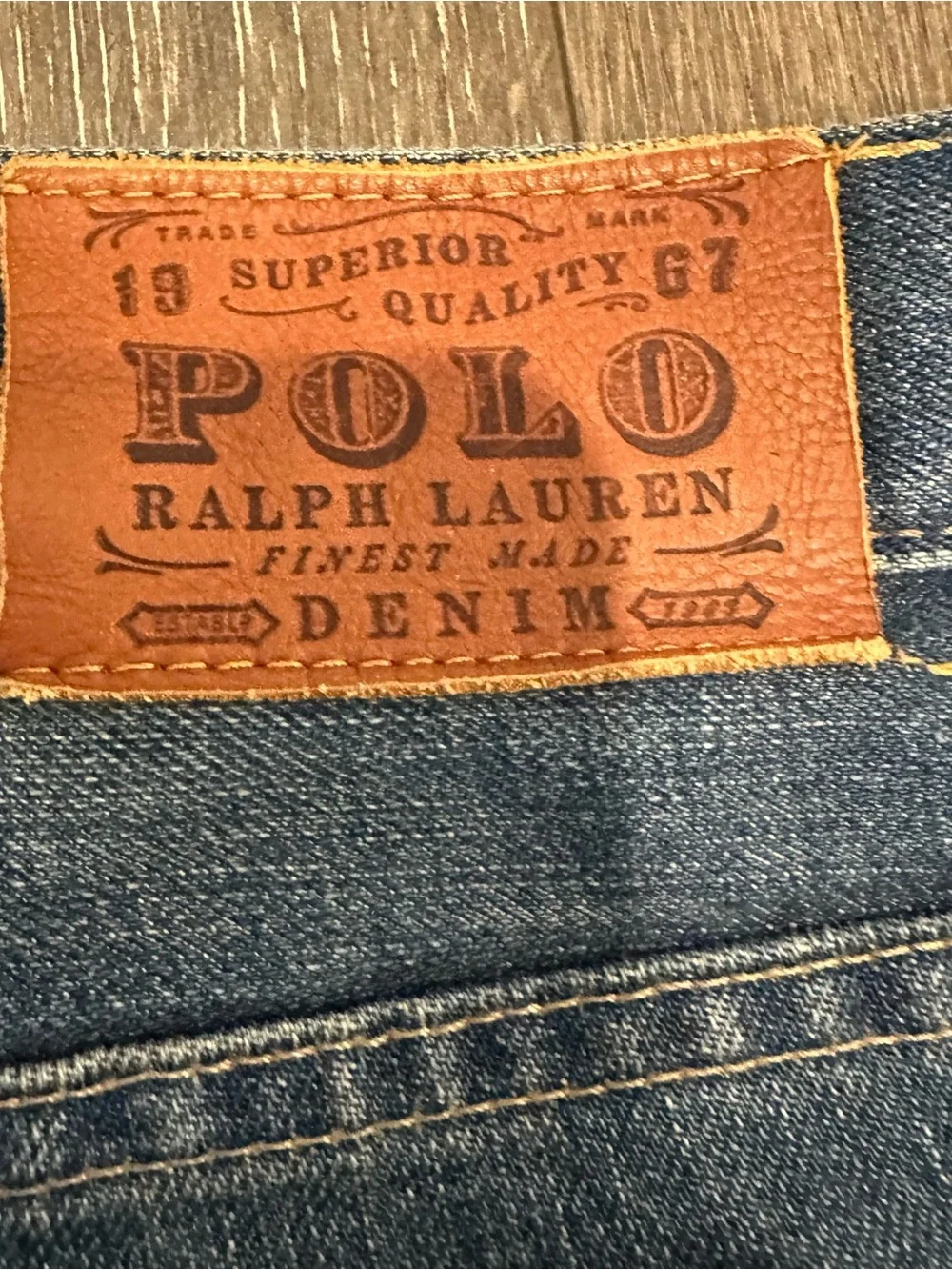 Ralph Lauren Double RL Men's Washed Blue Relaxed Jeans